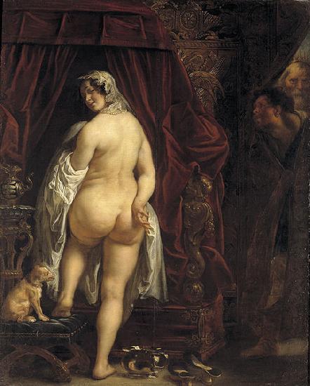 Jacob Jordaens King Candaules of Lydia Showing his Wife to Gyges oil painting image